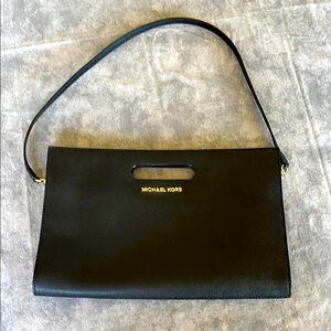 Michael Kors Black envelope  Bag, removable strap